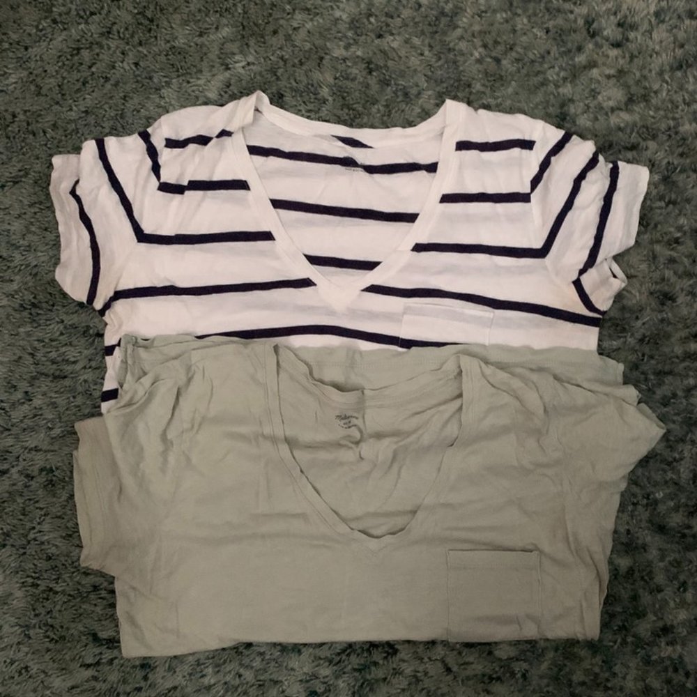 Set of two: Madewell pocket t's Size M
